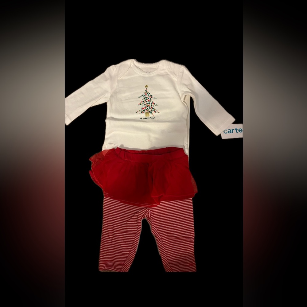 Carters baby girl Christmas set